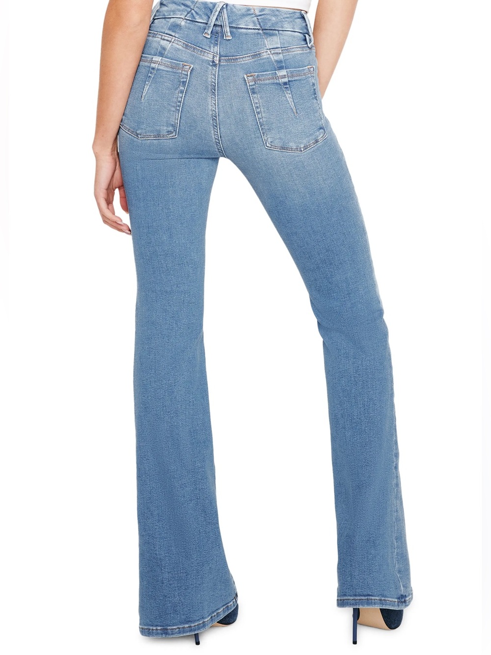 Good American Good Legs Flare Jeans Indigo 0456 Size 12 / 31